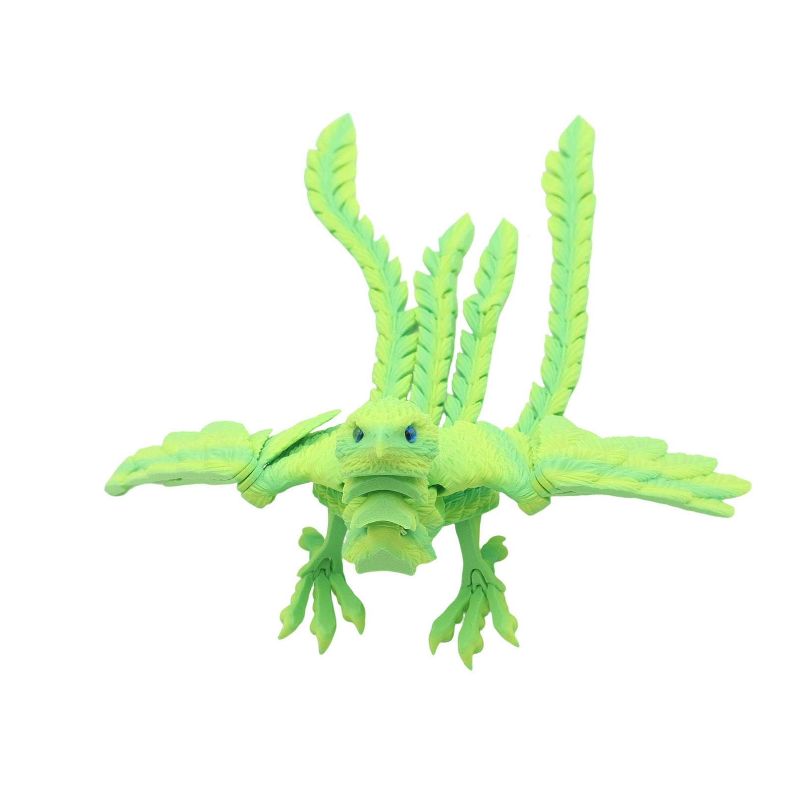 Articulated Phoenixes Figurine with Realistic Eye for Home Office Decors High Detail 3D Printed Design Collectible Gift 3