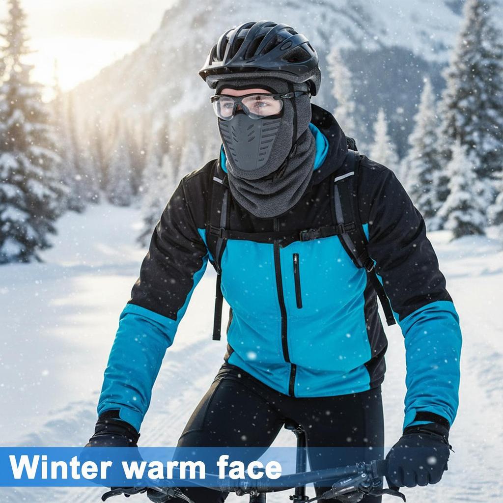 Riding Face Cover Warm Breathable Cold Weather Protector Scarf Men Women Winter Face Warmer For Fishing Cycling Mountaineering