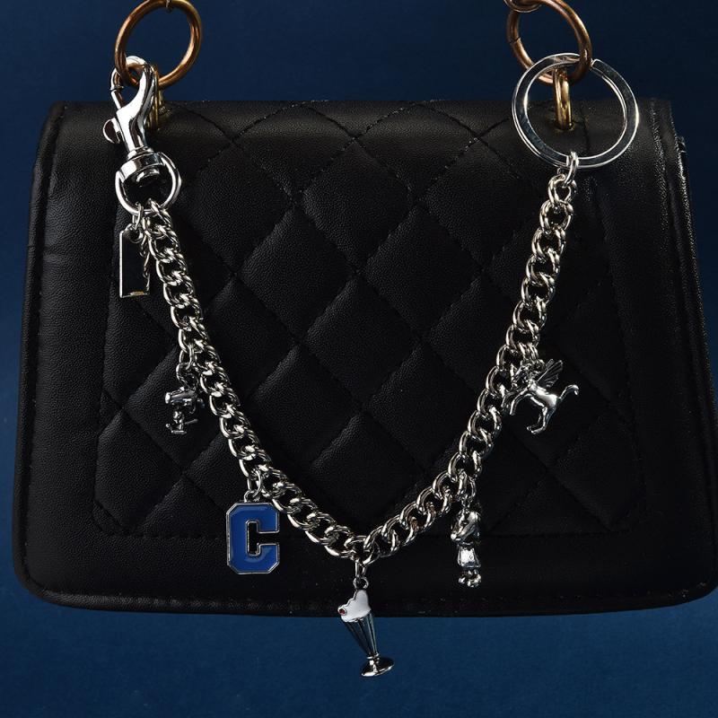 Versatile Heart Flower Cherry Keychain For Women Trendy Messenger Bag Chain Creative Bag Pendant Decoration Accessories Gifts