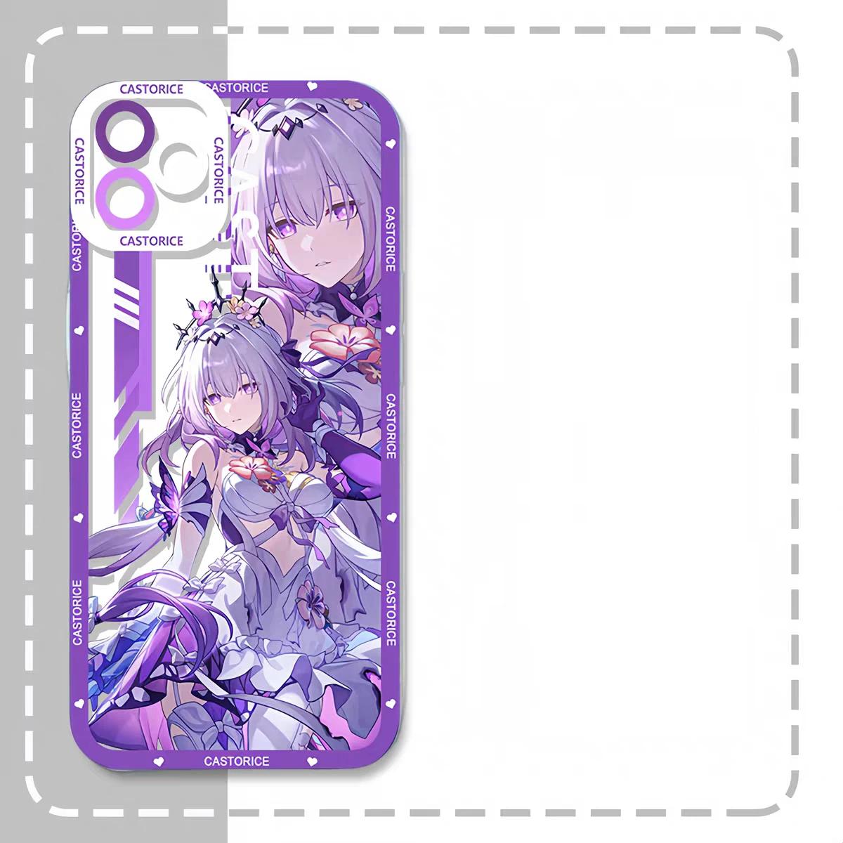 

Чохол для телефону Honkai Star Rail Castorice Для iPhone 16e 16 15 14 13 12 11 Pro Max XR XS Max 14 15 16 Plus Mini М який Прозорий Чохол For iPhone 12 Mini