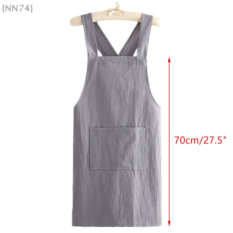 Durable Cotton Waist Apron - Stain-Resistant, Breathable Kitchen Wear For Professional & Home Use 1 Pcs