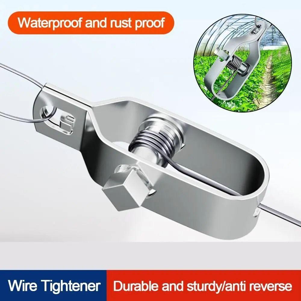 10PCS Steel Wire Rope Wire Tensioner Multi-functional Electric Fence Tightener  Kiwi Frame