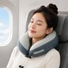 Memory Foam Travel Neck Pillow U-Shaped Cooling Ice Silk Support Airplane Car Office Nap
