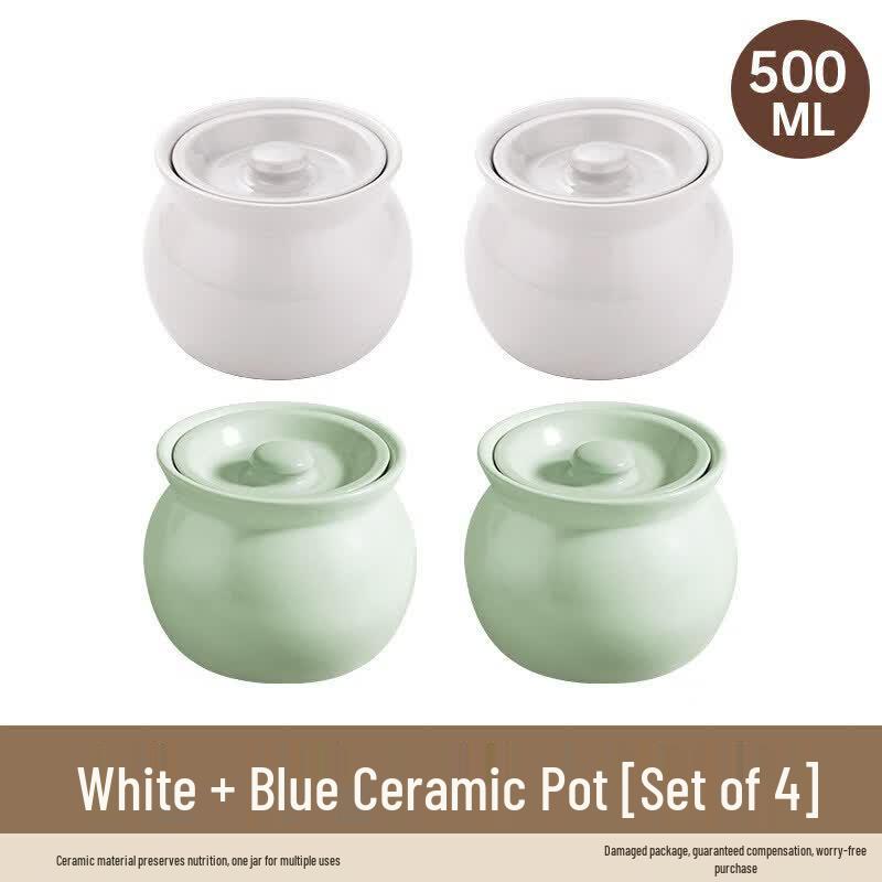 Qīwēi Ceramic Double-Boiler Stew Pot
