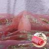 100x140cm Rainbow Laser Yarn Fabric Wrinkled High-Density Organza Fabric Texture Designer Illusion Color Iridescent Organza