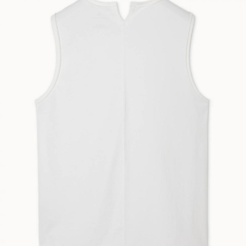 Budhi Mudra V Slit sleeVeless Top Star White  B61003atn63 V10 