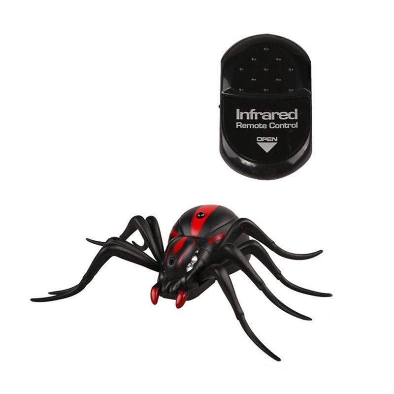 Remote Control Creepy Soft Reptile Spider Infrared RC Tarantula Bug Joke Toy