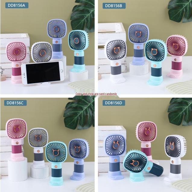 Drip 8128 Cartoon Mini USB Fan - Portable, Strong Wind, Outdoor Use