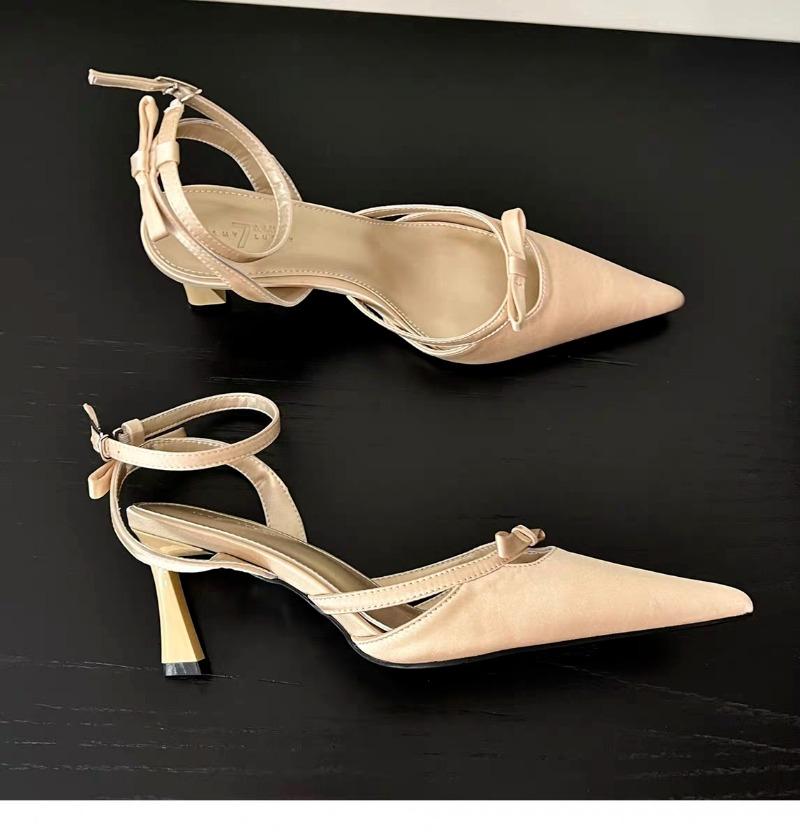 Fashion 2024 Summer Pointed Toe Women Sandals Fashion Street Style Shallow Flats Shoes Ladies Elegant Gladiator