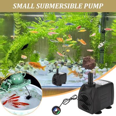 Pompe à eau submersible 400 GPH Filtre réglable Pompe submersible pour drainage de piscine Pour aquarium étang fontaine de jardin cascade