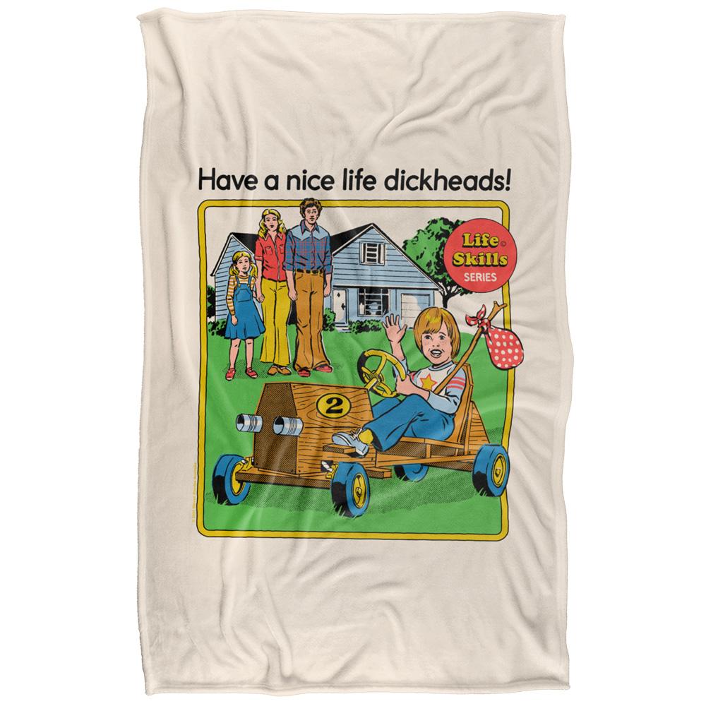 Steven Rhodes Have A Nice Life Dickheads Soft Touch Blanket