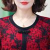 2025 Autumn Fashionable Long-Sleeve Casual T-Shirt for Middle-Aged & Elderly Women
