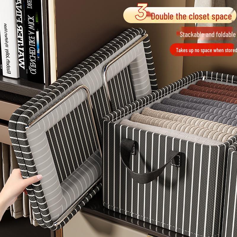 Oxford Cloth Storage Box for Bedroom and Dorm – Large-Capacity Fabric Wardrobe Organizer