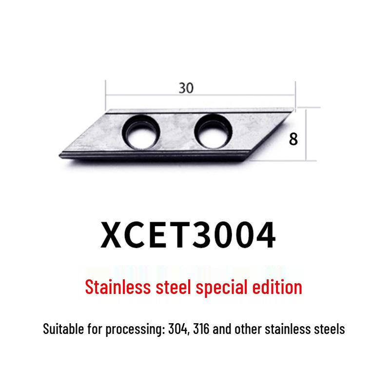 Long-Edge Dovetail Cutter Holder for XCET3004 Milling: 55°, 60°, 75° V-Groove & Disc Bottom Cleaning