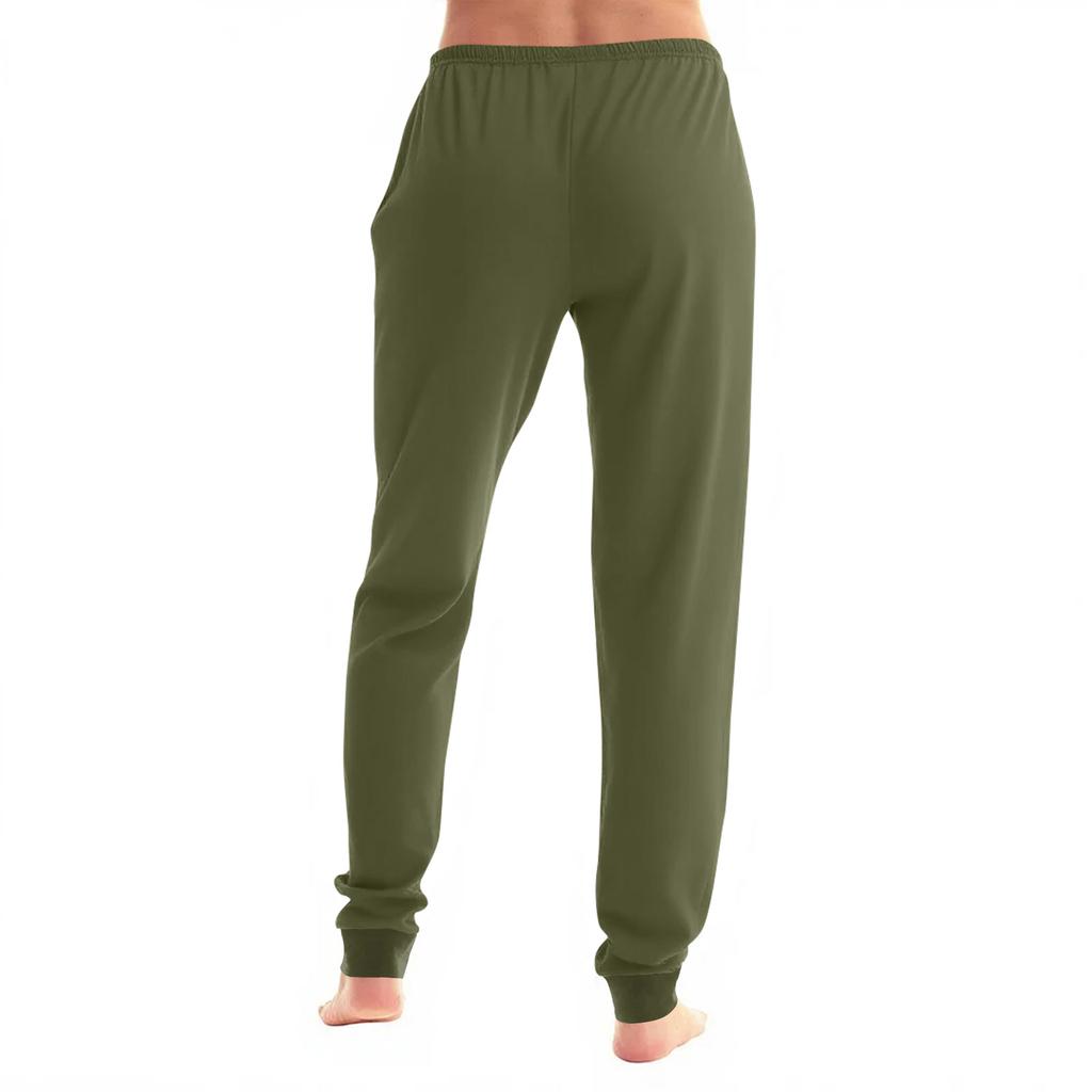 Women  Winter Soild Color Pants Full Length Long Trousers Sports Pants