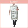 Halloween Dollar Bill Costume For Adults With Polyester Fabric For Party And Stage Performances