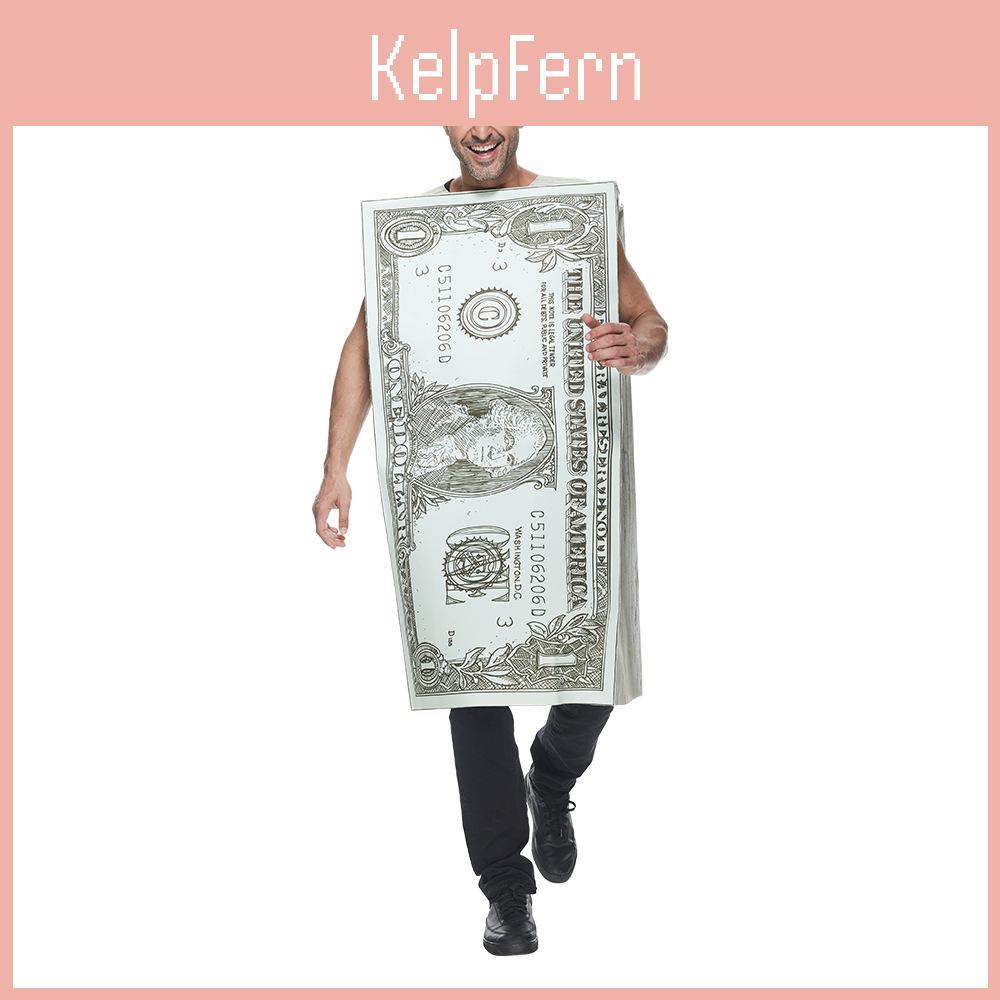 Halloween Dollar Bill Costume For Adults With Polyester Fabric For Party And Stage Performances