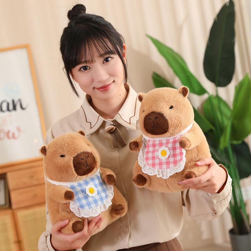 And Soft Cuddly Capybara Plush Doll Cozy Stuffed Animal Excellent Gift For Kids