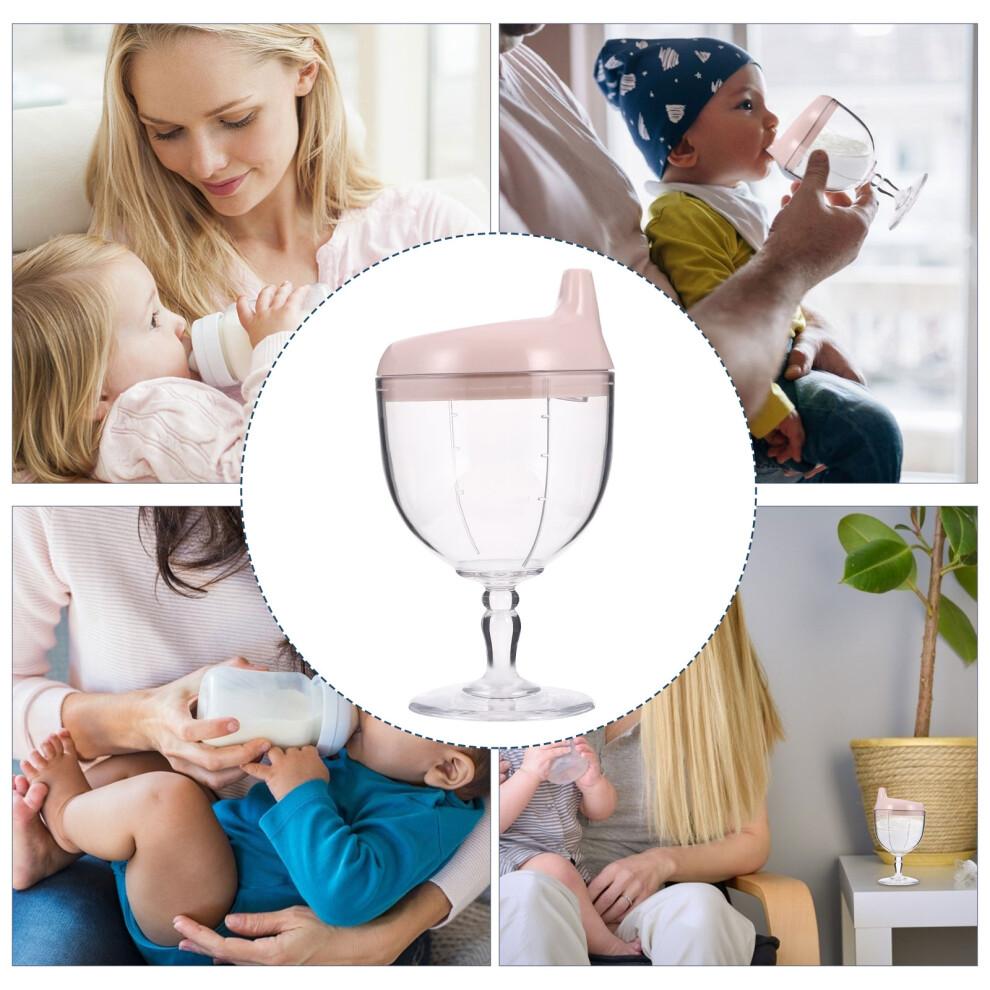 Childrens Reusable Plastic Cups Pink Pp 1pcs 5.7x3.14x3.14in