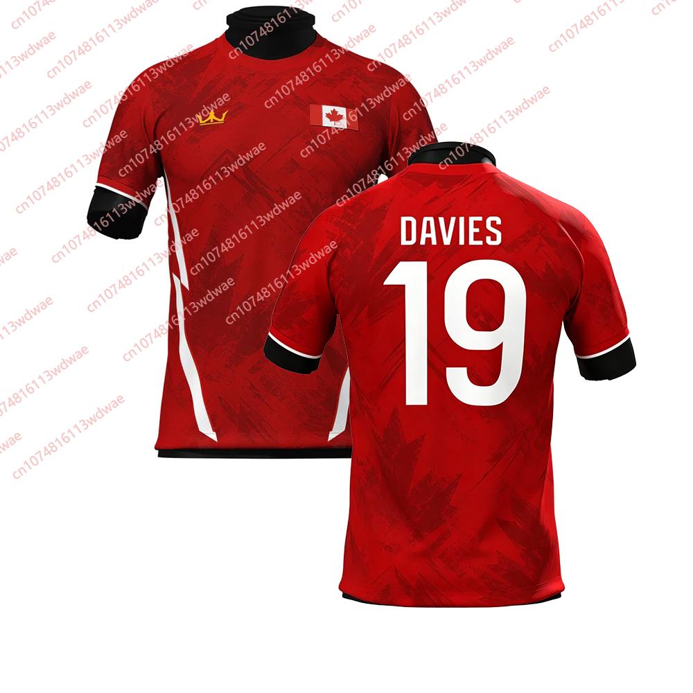 Canada Style clothing Football Jersey Quick-Drying Davies 19 Jersey