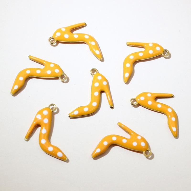 Pack Of 20 High Heel Shoe Charm Stainless Steel Jewelry Making Supplies For Crafting Handmade Accessories And Keychains