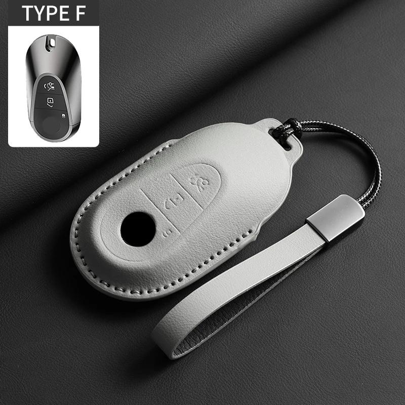 """Pouzdro na klíč od auta z plné kůže s odklápěcím víkem pro Mercedes Benz třídy A C E S G GLC CLE CLA GLB GLS GLA W177 W205 W213 W222 X167"""