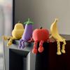 3D-printede Frugt- og Grøntsagsfigurer med Bevægelige Led Citron Banan Æble Design Ornamenter Skrivebordsdekorationer Boligindretning