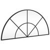 VidaXL Wall Mirror Black 80x40 Cm Arch Iron 358651