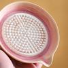 5Pcs/Set Ceramic Garlic Grater Plate with Pour Spout Ginger Cheese Manual Grinder with Raised
