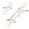 2pcs Upper Arm Bracelet Metal Coil Spiral Shape Armband Cuff Fashion Simple Arm Bangle Armlet Adjustable for Women Girl