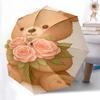 1pc Bear RosesAutomatic Open/close Umbrella, 8-Rib Sturdy Structure, Portable Travel Umbrella, Parties, Everyday Usec73