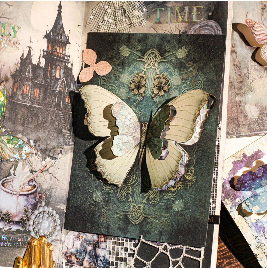 Flower Dance Series Creative Stickers: Handmade DIY Material for Student Journals