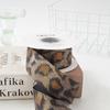 Leopard Print Velvet Ribbon Bow Hair & Clothing Accessories for Gift Box Packaging