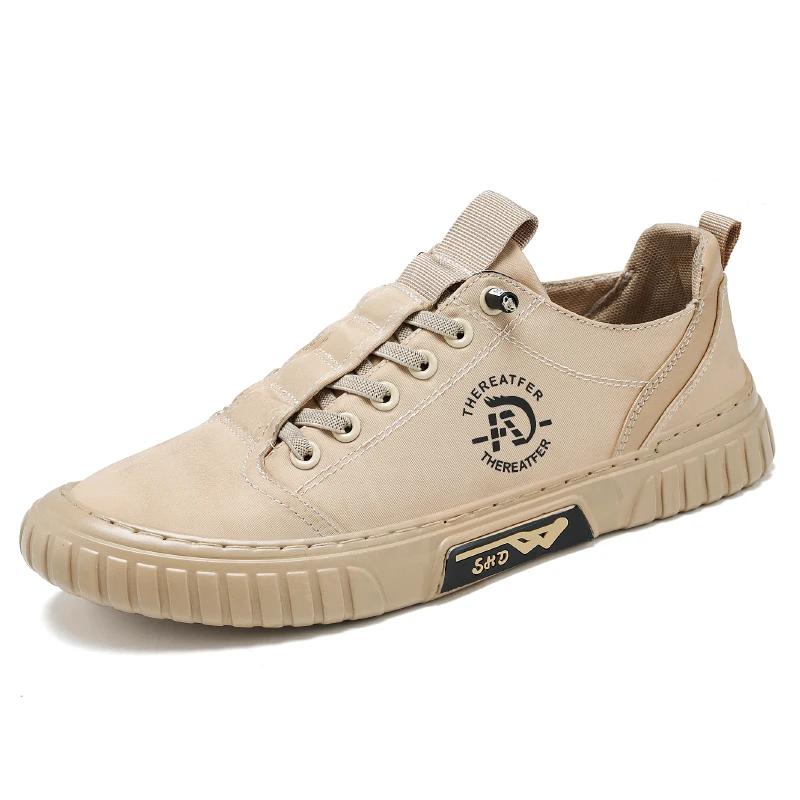 Men Casual Shoes Spring Summer New Fashion Flat Skateboard Canvas Shoes Youth New Design Loafers Sneaker Large