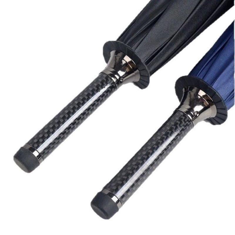 High-end Carbon Fiber Long Handle Umbrella Automatic Enlarged Thickened Storm-resistant Business Advertising Golf Umbrella