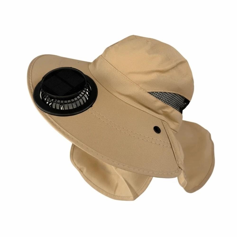 Portable Fishing Sun Shading Cap Long-lasting Wide Brim Fan Hat  Women / Men