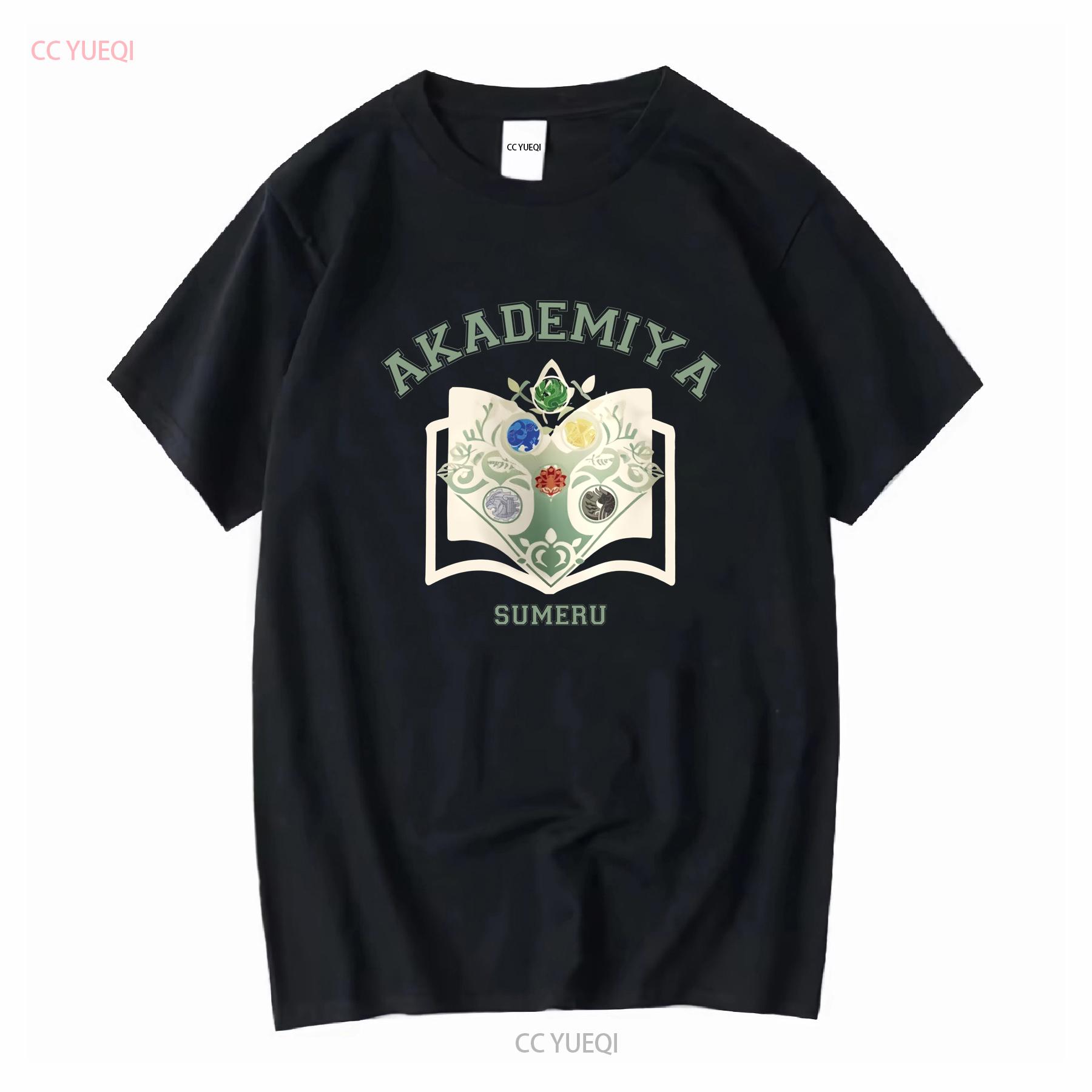 

Genshin Impact Sumeru Akademiya College T Shirt Darshan Collegiate Varsity long or short sleeves vintage Washed 4XL