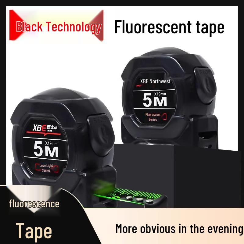 High-Tech Fluorescent Tape Measure: Durable, Wear-Resistant, Enhanced Steel Design