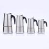 Stainless Steel Moka Pot 2/4/6 Cups Italian Espresso Maker Stovetop Coffee Machine for Home Kitchen Premium Filter Coffee Pot
