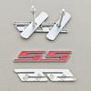 New Car Styling Badge 3D Metal SS Logo Front Grill Emblem Fender Trunk Sticker Decal Accessories For Chevrolet Camaro Silverado
