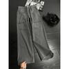 Tooling jeans men's American retro big pocket straight-leg pants slim pants