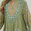 Indonesia Middle East Morocco Embroidery Diamond Print Long Sleeve Robe Women Long Travel Dubai Dress Dress