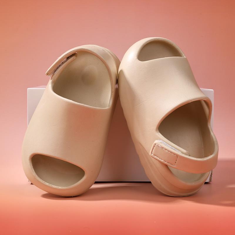 Children's Slippers Girls and Boys 2025 New Summer Indoor Home Non-slip Baby Eva Velcro Cool Slippers