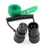 HangTon Right Angle XLR 3-Pin Male to Female Audio Cable for Sony FX3, FX9, Canon Cameras, Microphones, Recorders, Mixers, Sound Devices, Zoom,
