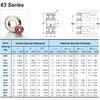 6305 Bearing 25*62*17 mm ABEC-3 P6 1PC For Motorcycles Engine Crankshaft 6305 OPEN Ball Bearings Without Grease