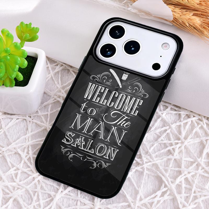 Barber Funny Vintage Classic Barber Retro Phone Case for iPhone 17 Air 16 15 11 12 14 13 Pro Max Shockproof Cover
