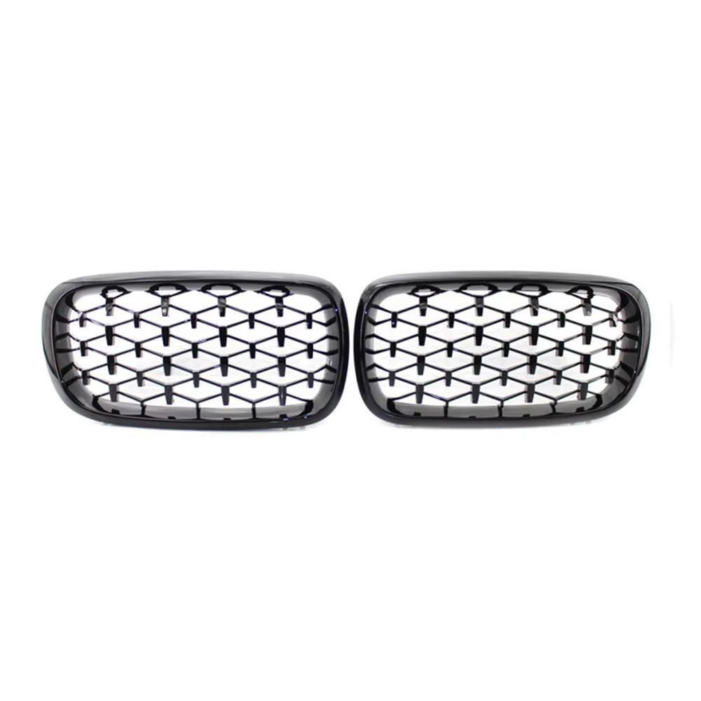 Compatible Black Kidney Grille for BMW X5/X6 F15/F16 (2014-2017).