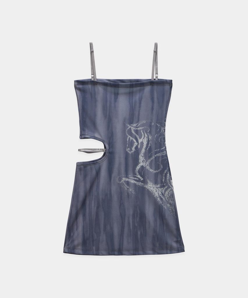 Etosome Side Cut-Out Mini One-Piece (Charcoal)