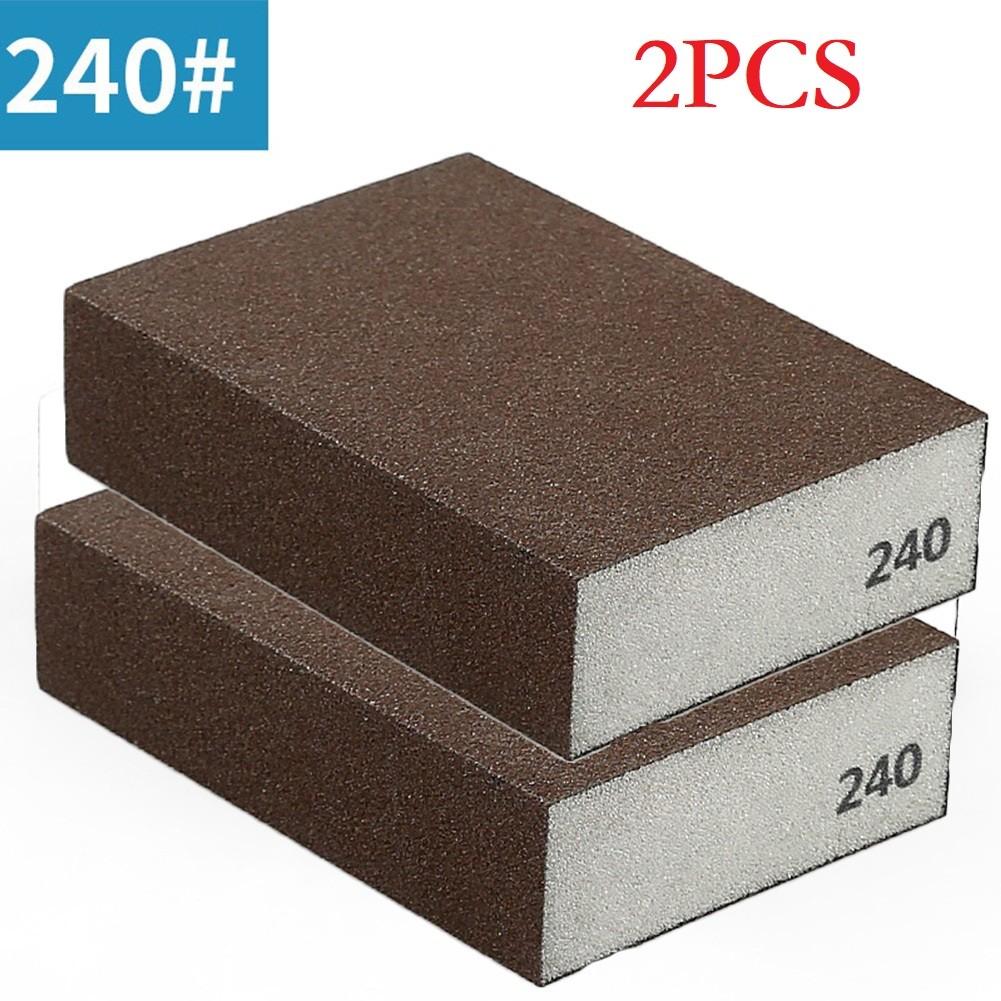 2PCSGrit Sanding Sponge Blocks Flexible Wet High Density