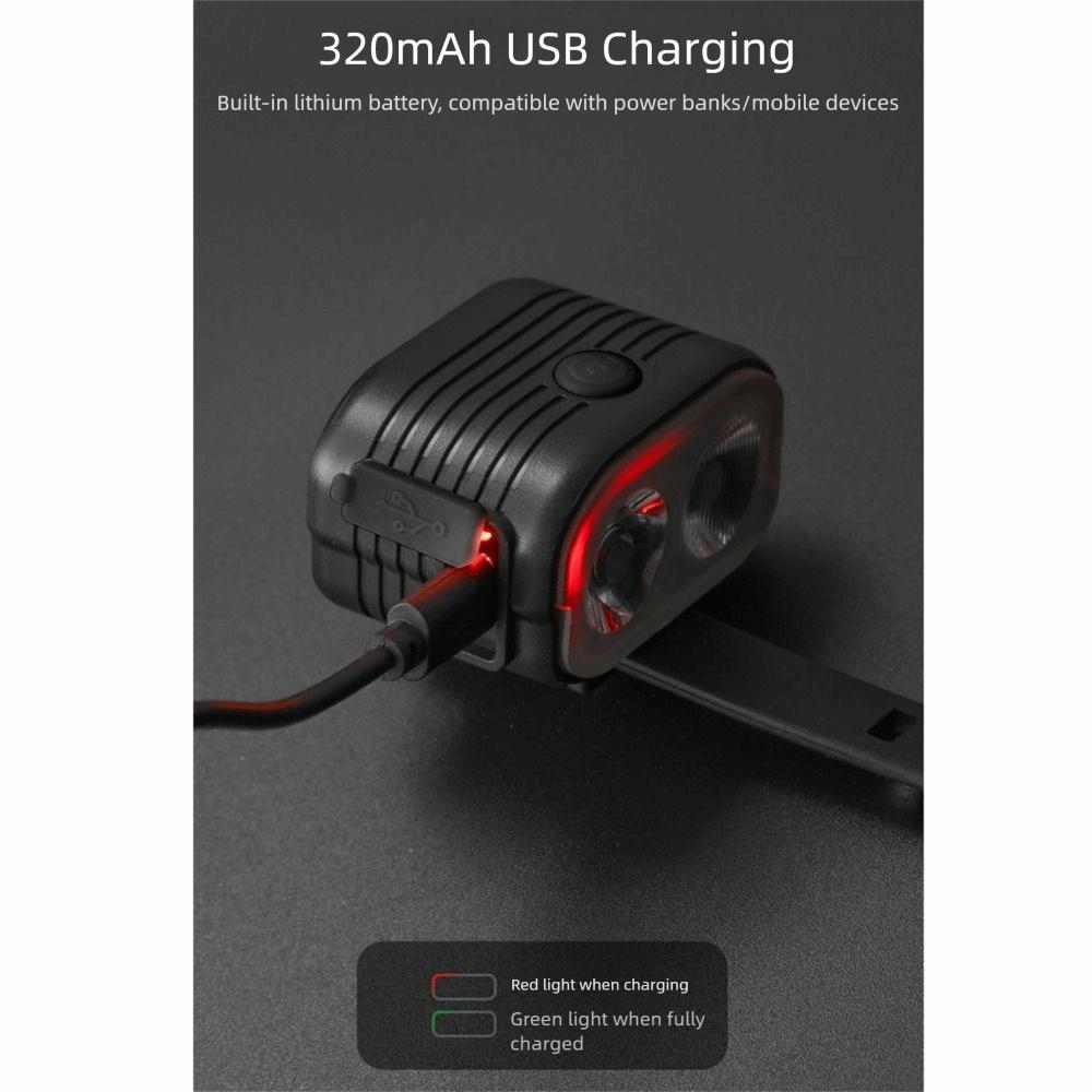 Dual Light Source Bike Headlight Horn Waterproof Bicycle Front Light Bicycle LED Headlight  Cycling